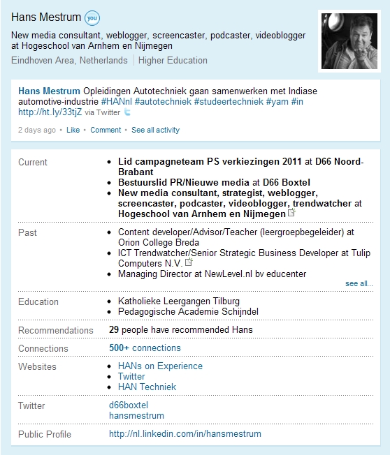 linkedin hans mestrum