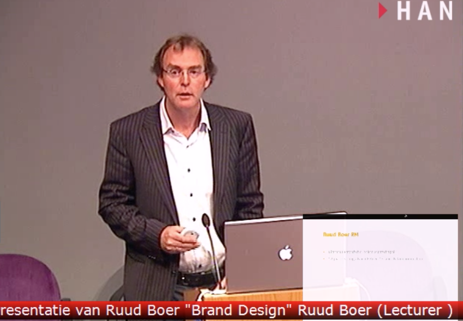 Video van lezing Ruud Boer over Brand Design