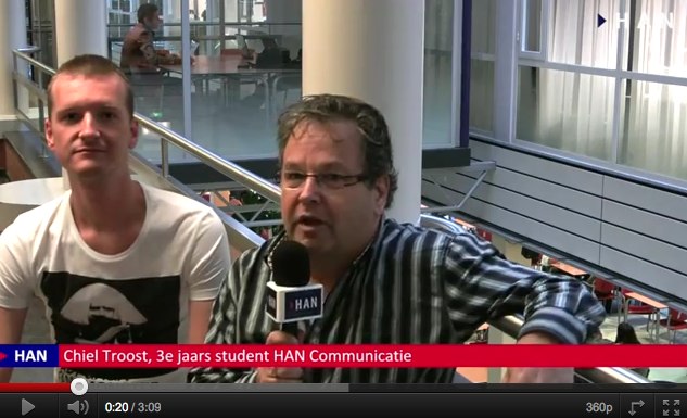 Videoblog: Chiel Troost 3e jaars student over opleiding HAN Communicatie