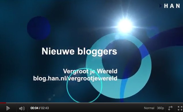Videoblog: Tim, Thomas en Chiel bloggers op HAN EMR blog Vergroot je Wereld