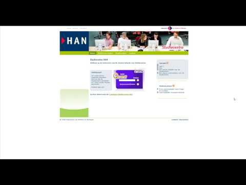 Screencast: Sneak Preview nieuwe website HAN Studiecentra