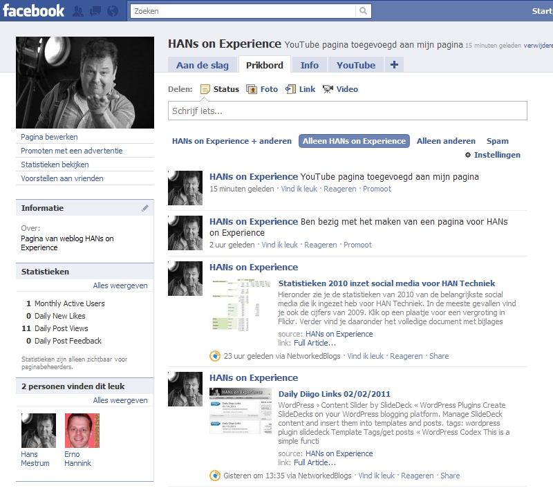 Facebook pagina aangemaakt. Doe je mee?