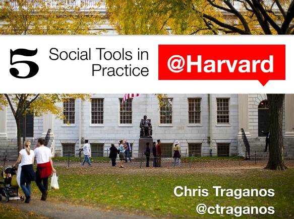 5 Social Tools In Practice at Harvard