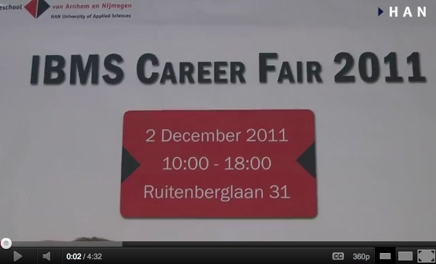 Videoblog: Introducing the IBMS career fair 2011