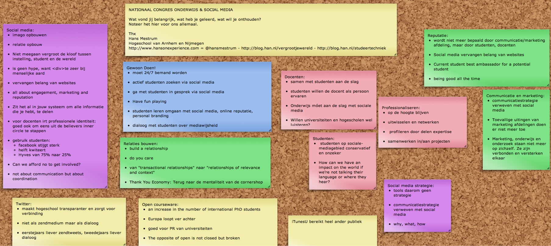 Nationaal Congres Onderwijs & Social Media: samenvatting en conclusies